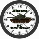 1953 M67 FLAME THROWER "ZIPPO" TANK WALL CLOCK-FREE USA SHIP