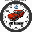 1967 Volkswagen 1600 Fastback Wall Clock-Free USA Ship