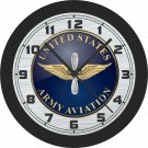 United States Army Aviation Seal Wall Clock-Free US Ship