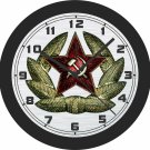 Soviet Union Red Star Insignia (Hammer & Sickle) Wall Clock-Free US Ship