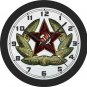 Soviet Union Red Star Insignia (Hammer & Sickle) Wall Clock-Free US Ship