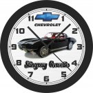 1963 Chevrolet Stingray Corvette (Black) Wall Clock-Free US Ship