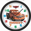 CARS THE MOVIE SMOKEY THE TRUCK WALL CLOCK-Add Child's Name Free!