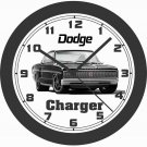 DODGE CLASSIC CHARGER WALL CLOCK-CHALLENGER, MUSTANG, CAMARO, ROADRUNNER