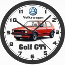 VOLKSWAGEN GOLF GTi WALL CLOCK-FREE USA SHIP!