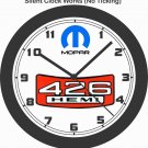 Chrysler-Dodge-Plymouth-Mopar 426 Hemi Emblem Wall Clock-Free US Ship