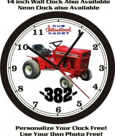 INTERNATIONAL CUB CADET 382 WALL CLOCK-FREE USA SHIP!