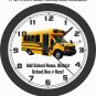 SCHOOL BUS WALL CLOCK-ADD SCHOOL NAME AND BUS# FREE + FREE US SHIP, PICK 1 OF 4