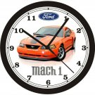 2004 FORD MUSTANG MACH 1 WALL CLOCK-FREE USA SHIP- other colors available!