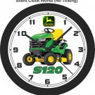 John Deere S120 Lawn Tractor Wall Clock-Free US Ship
