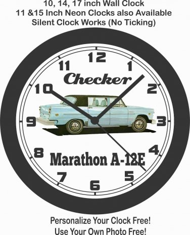 CHECKER MARATHON A-12E WALL CLOCK-FREE USA SHIP