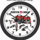 PORTER CABLE POWER TOOLS WALL CLOCK-ADD COMPANY NAME FREE!