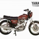 1974 Yamaha TX650 Motorcycle Full-Color Poster-Free US Ship-Kawasaki, Honda