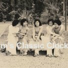Beautiful Vietnamese School Girls in Saigon Black & White Poster-Vietnam