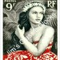 1955 FRENCH POLYNESIA GIRL OF BORA BORA POSTAGE STAMP PRINT-Free USA Ship!