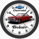 1962 CHEVROLET BELAIR (RED) WALL CLOCK-FREE USA SHIP-Choose 1 of 2 colors
