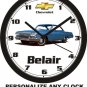 1962 CHEVROLET BELAIR (RED) WALL CLOCK-FREE USA SHIP-Choose 1 of 2 colors