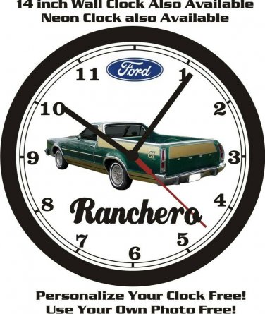 1977-1979 FORD RANCHERO WALL CLOCK-FREE USA SHIP!