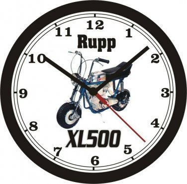 RUPP XL500 MINIBIKE WALL CLOCK-NEW-Free USA Ship