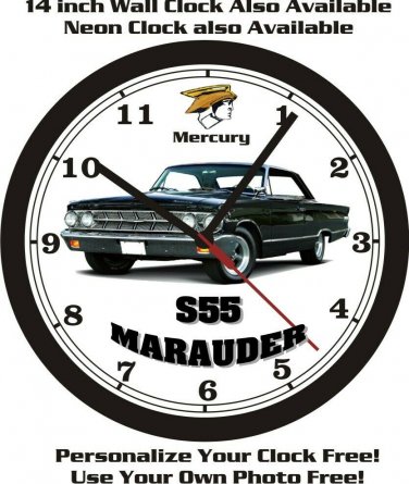 1963 MERCURY S55 MARAUDER WALL CLOCK-FREE USA SHIP!