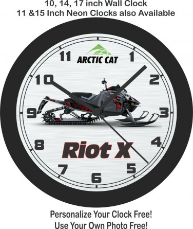 2021 Arctic Cat Riot X Snowmobile Wall Clock-Free US Ship-Ski-Doo