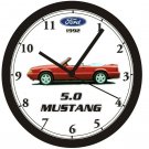 1992 FORD MUSTANG 5.0 CONVERTIBLE WALL CLOCK-Free USA Ship-Camaro, Trans/Am