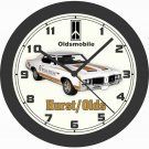 1972 OLDSMOBILE HURST/OLDS PACE CAR WALL CLOCK-FREE US-442, CHEVELLE, CAMARO,GTO