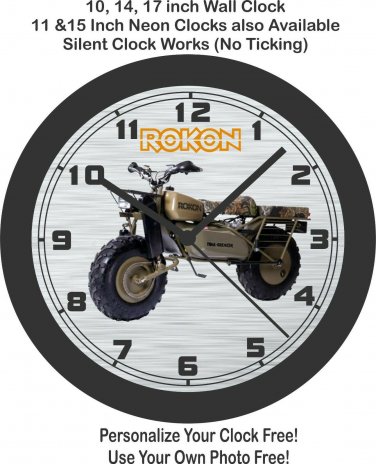 Rokon Trail-Breaker Motorcycle Wall Clock-Free US Ship, BMW, Ural