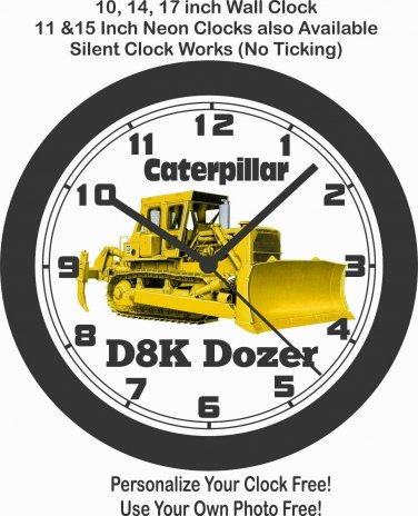 CATERPILLAR D8K DOZER WALL CLOCK-JOHN DEERE, ALLIS CHALMERS
