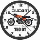 1971 DUCATI 750 GT MOTORCYCLE WALL CLOCK-NEW!-Free USA Ship