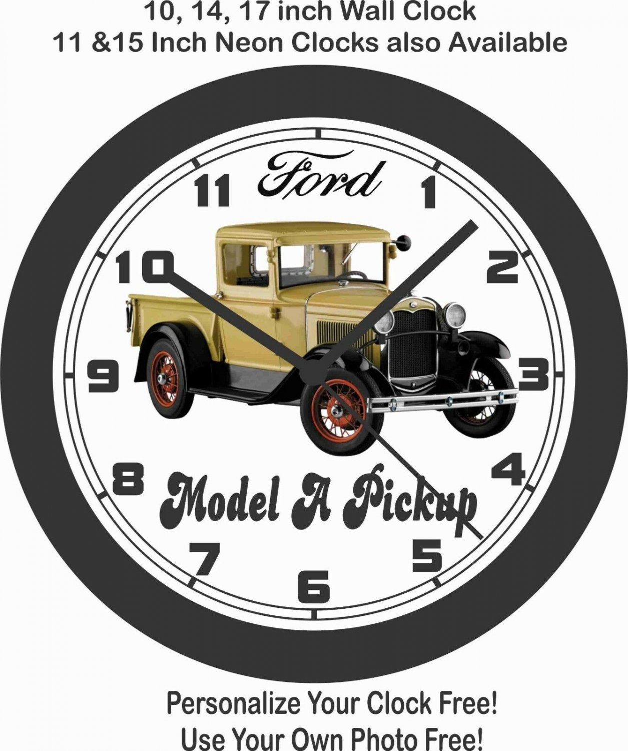 1931 Ford Model A Pickup Wall Clock-free Usa Ship