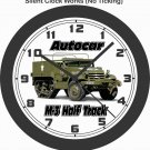 Autocar M-3 Half Track Military Truck Wall Clock-Free USA Ship