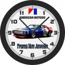 American Motors Trans/Am Javelin Wall Clock-Free US Ship-AMC
