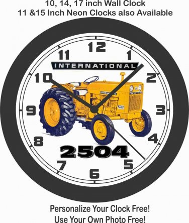 1967 INTERNATIONAL 2504 TRACTOR WALL CLOCK-FREE USA SHIP