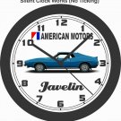 1971-1972 AMERICAN MOTORS JAVELIN AMX WALL CLOCK-AMC, FORD, CHEVROLET