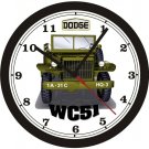 DODGE WC51 JEEP WALL CLOCK-FREE USA SHIP!-NEW!