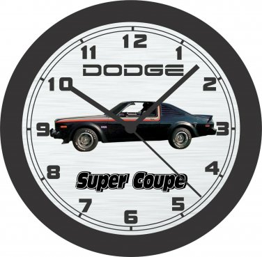 1978 Dodge Super Coupe Wall Clock-Free US Ship, Charger, Aspen R/T