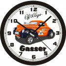 WILLYS GASSER COUPE WALL CLOCK-FREE USA SHIP!
