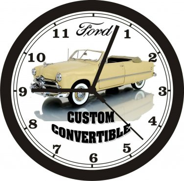 1948 FORD CUSTOM CONVERTIBLE WALL CLOCK-FREE USA SHIPPING