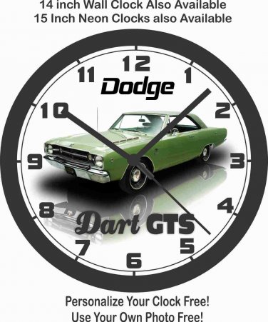 1968 DODGE DART GTS WALL CLOCK-NEW!-Free USA Ship-Choose 1 of 3