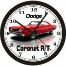 1968 DODGE CORONET R/T WALL CLOCK-FREE USA SHIP