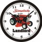 SIMPLICITY LAWN TRACTOR WALL CLOCK-Choose 1 of 8, John Deere, Cub Cadet
