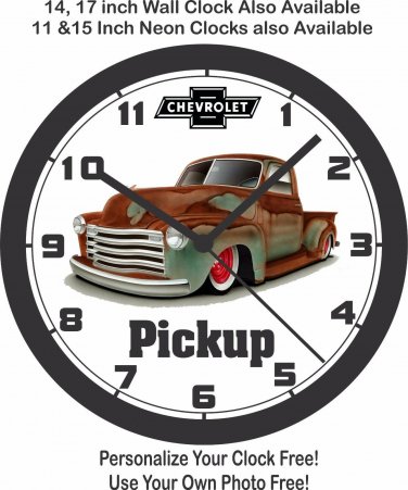 1949 CHEVROLET PICKUP TRUCK WALL CLOCK-FREE USA SHIP!