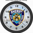 NEW YORK CITY, NY SHERIFF'S SEAL WALL CLOCK-FREE USA SHIP