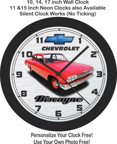 1962 Chevrolet Biscayne 409 Wall Clock-Free US Ship