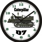 CATERPILLAR D7 WORLD WAR II EQUIPMENT WALL CLOCK