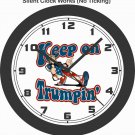 KEEP ON TRUMPIN WALL CLOCK-REPUBLICAN, DEMOCRAT, ELECTION