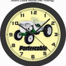 PORTERCABLE CLASSIC LAWN TRACTOR WALL CLOCK-Free USA Ship, John Deere, Cub Cadet