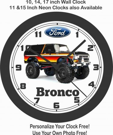 1979 FORD BRONCO WALL CLOCK-JEEP, CHEVROLET, BLAZER, DODGE