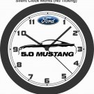 2015-2019 FORD MUSTANG 5.0 SILHOUETTE WALL CLOCK-CAMARO, CHALLENGER, FIREBIRD